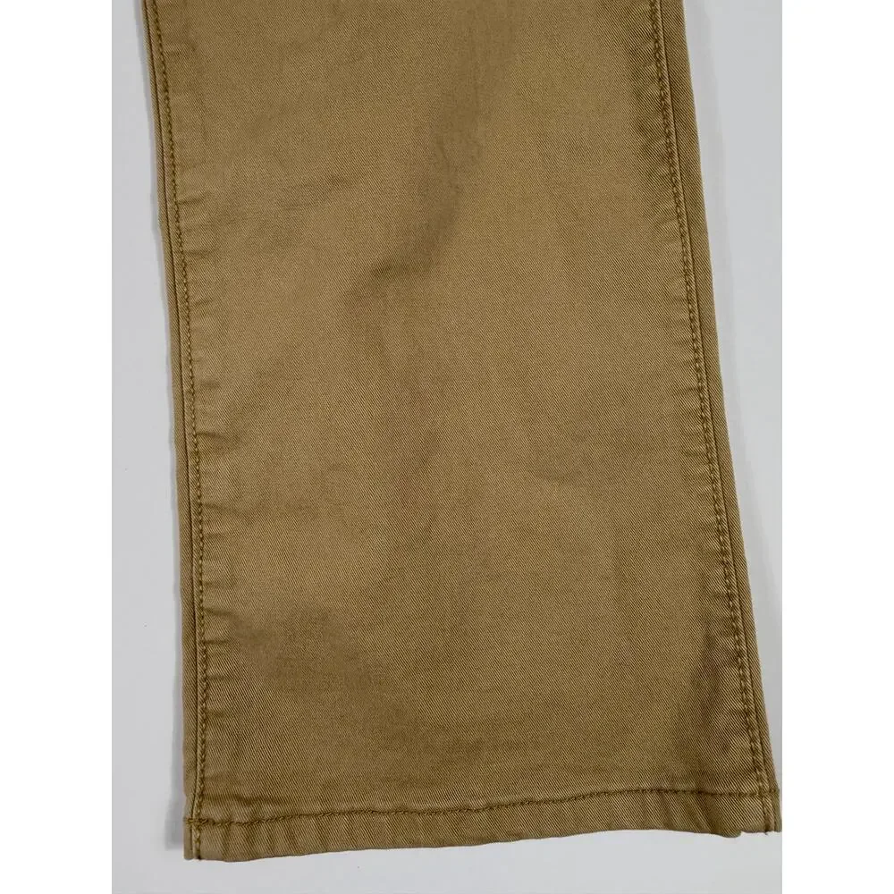 Gap Kids Straight Leg Khaki Chino Pants Tan Stretch Boys Size 18